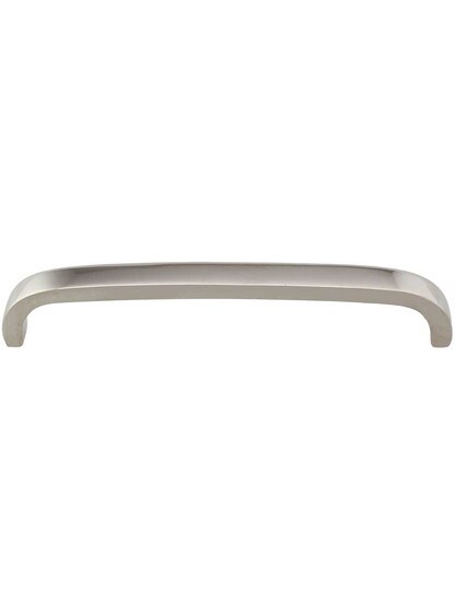 Solid-Brass Bridge Cabinet Pull - 6 inch Center-to-Center in Polished Nickel.